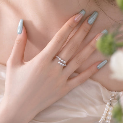 Bague ajustable Perle