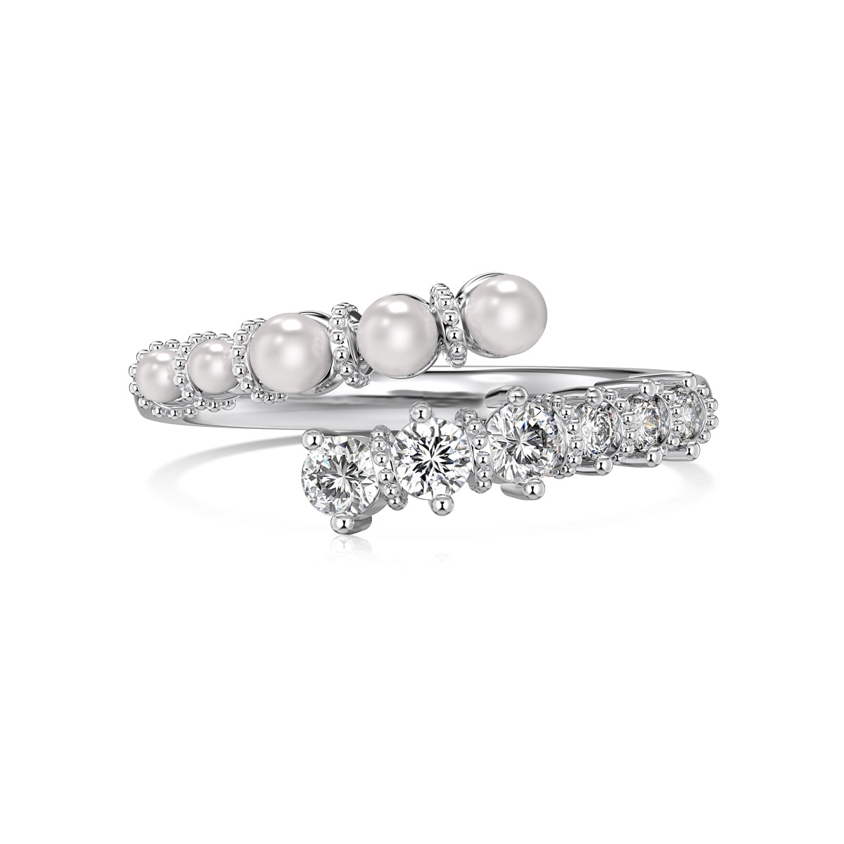 Bague ajustable Perle